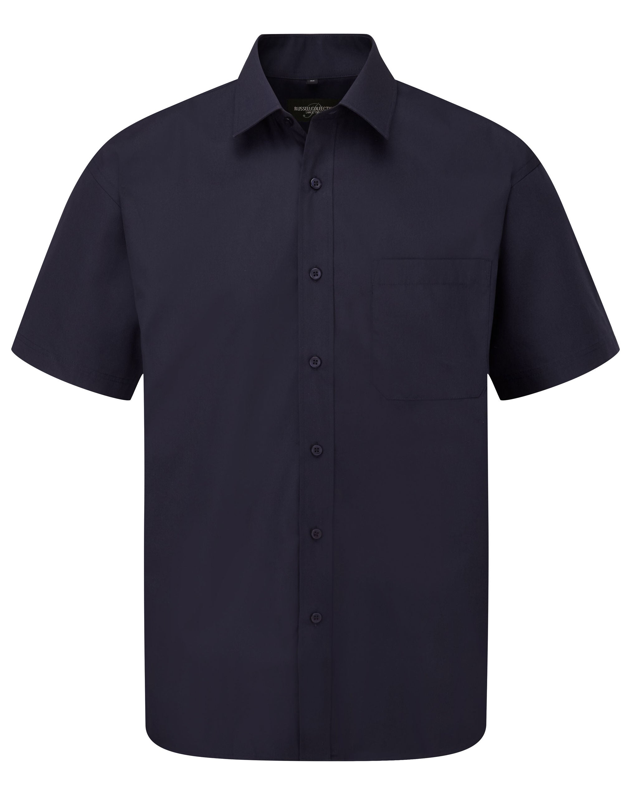 Men's Short Sleeve Classic Polycotton Poplin Shirt