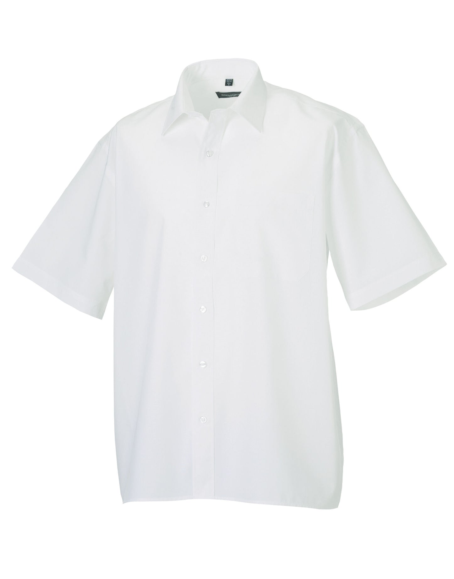 Men's Short Sleeve Classic Polycotton Poplin Shirt