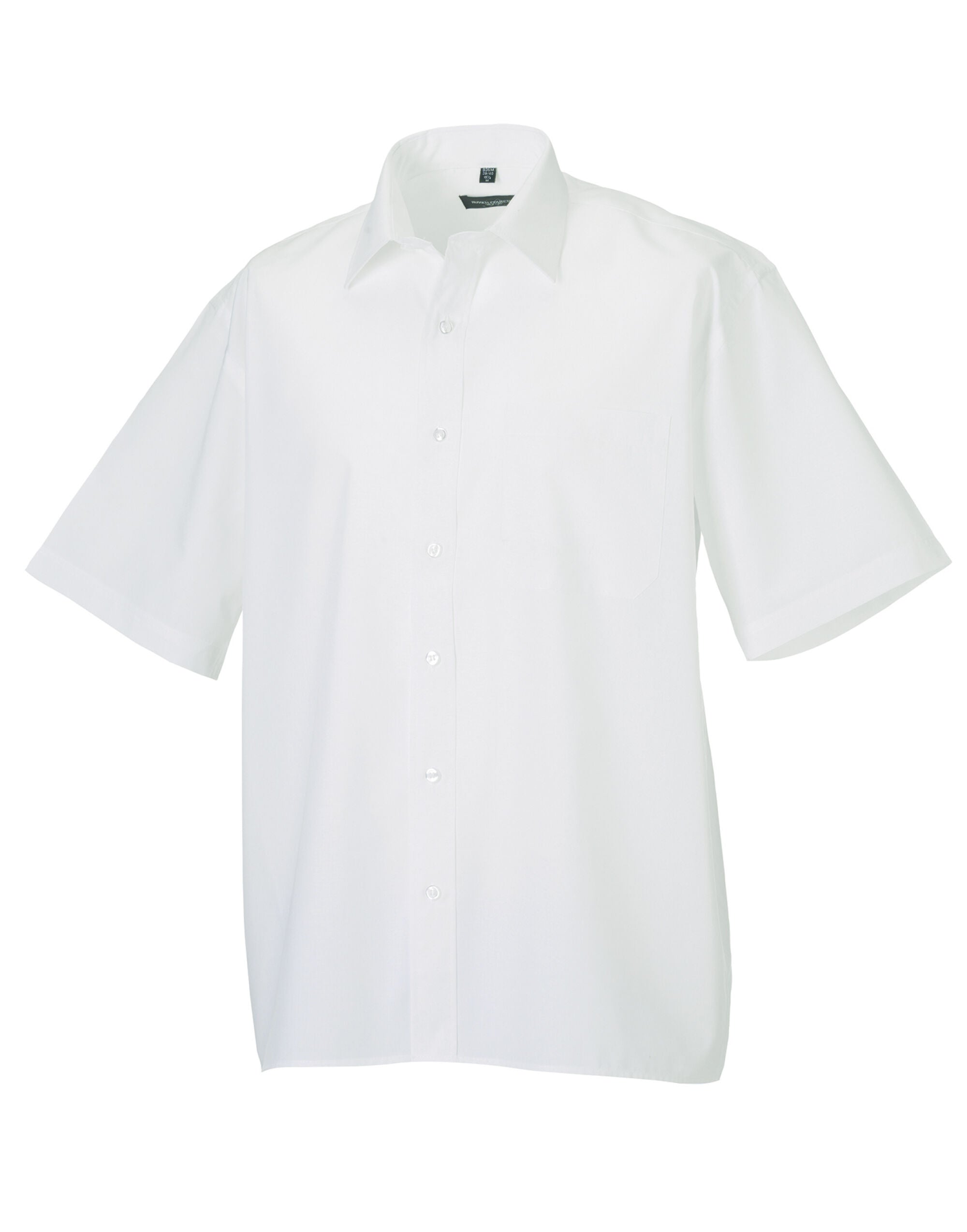Men's Short Sleeve Classic Polycotton Poplin Shirt