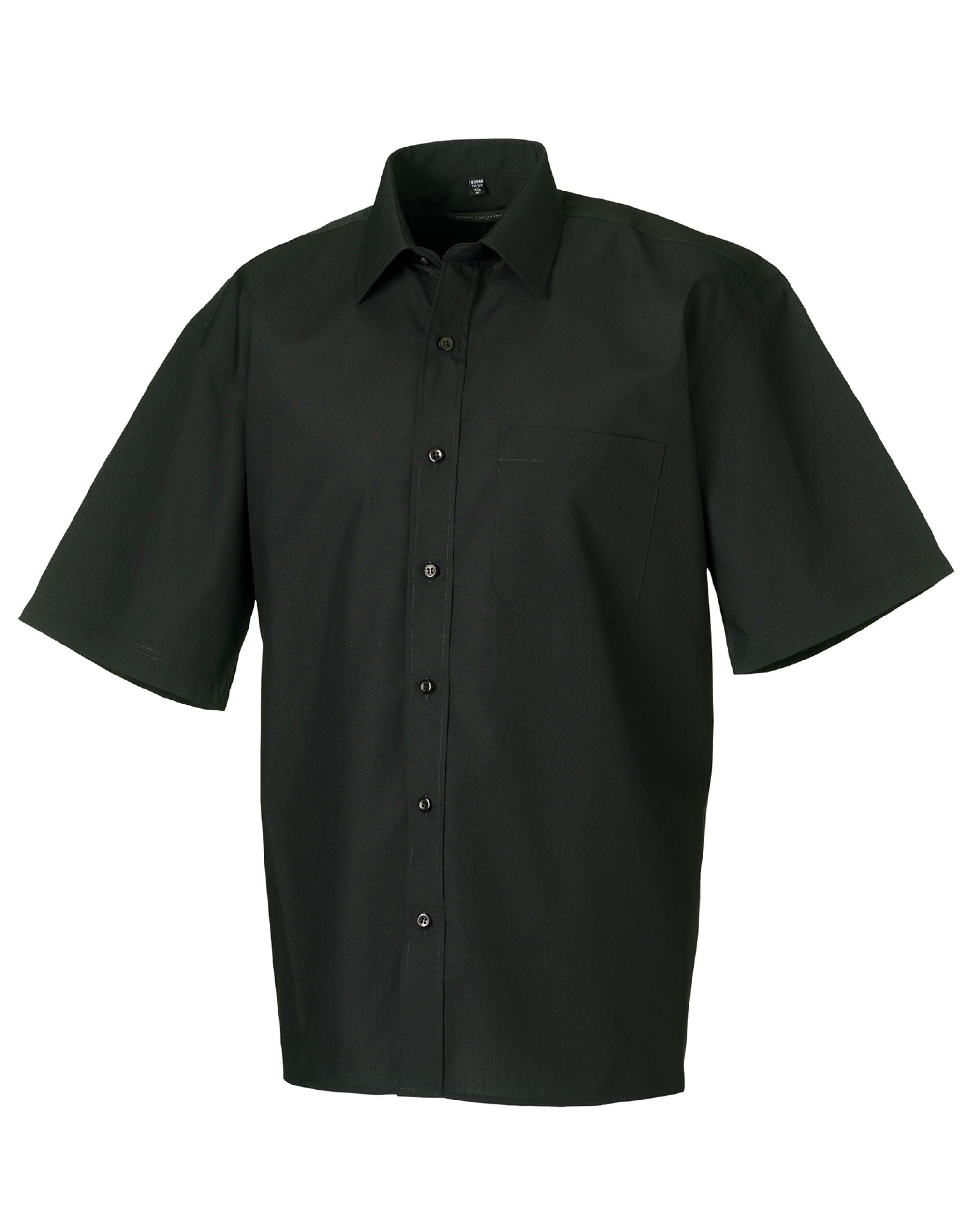 Men's Short Sleeve Classic Polycotton Poplin Shirt