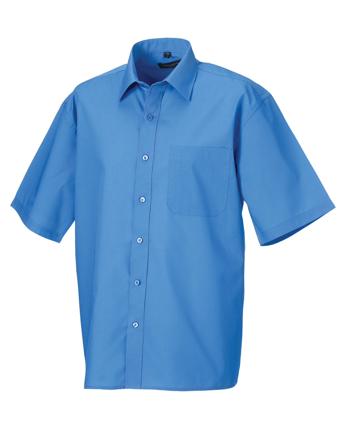 Men's Short Sleeve Classic Polycotton Poplin Shirt