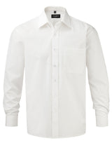 Men's Long Sleeve Classic Pure Cotton Poplin Shirt