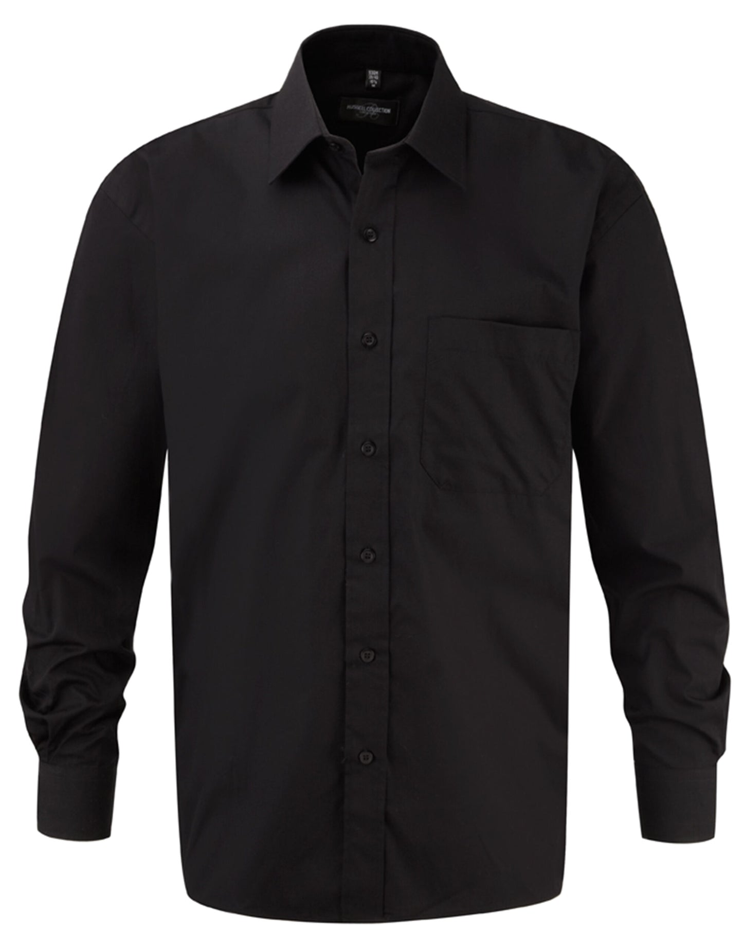 Men's Long Sleeve Classic Pure Cotton Poplin Shirt