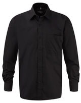 Men's Long Sleeve Classic Pure Cotton Poplin Shirt