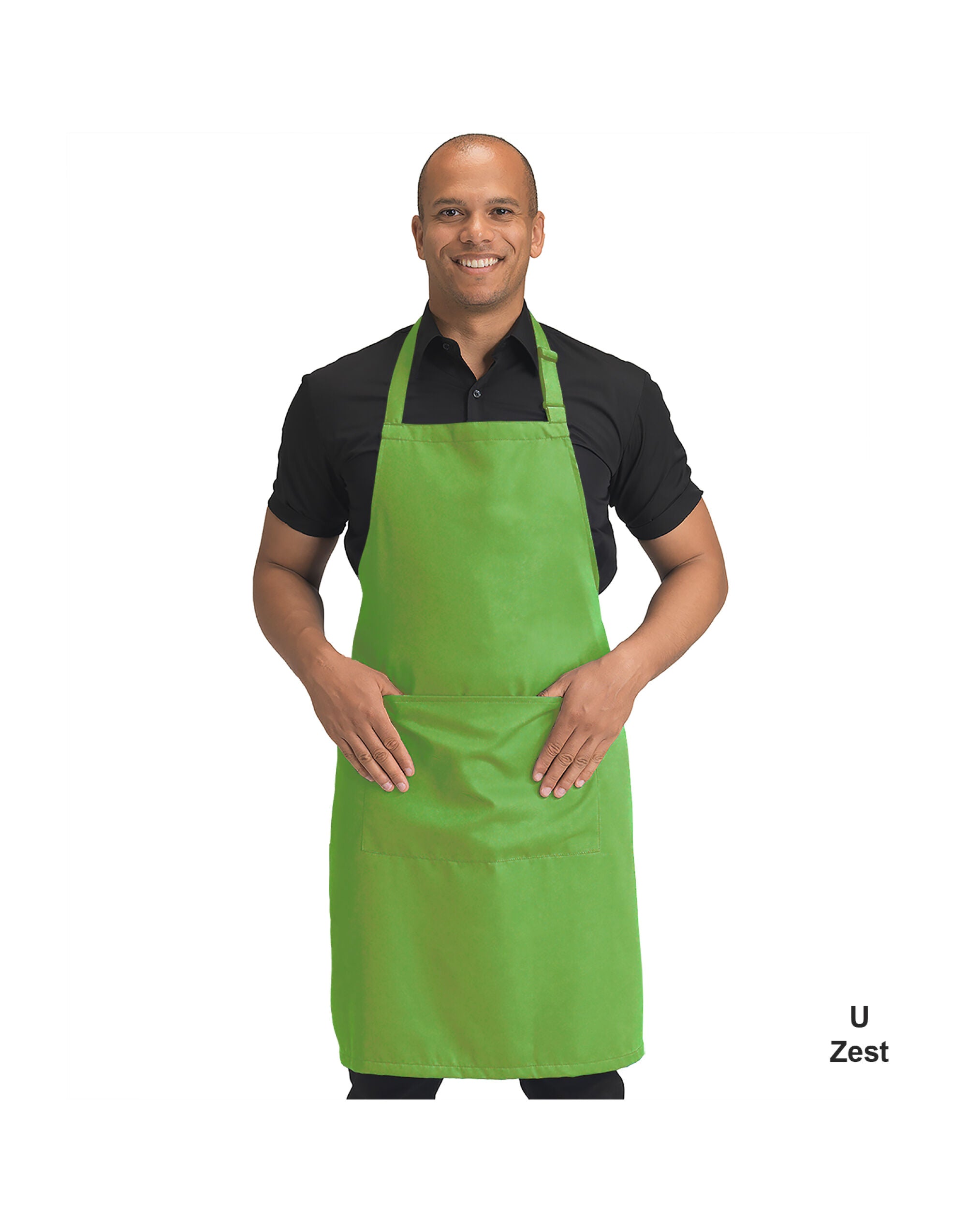 Recycled Bib Apron With Pocket