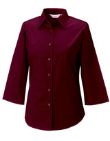 Ladies' 3/4 Sleeve Fitted Stretch Shirt