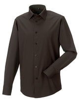 Men's Long Sleeve Fitted Stretch Shirt