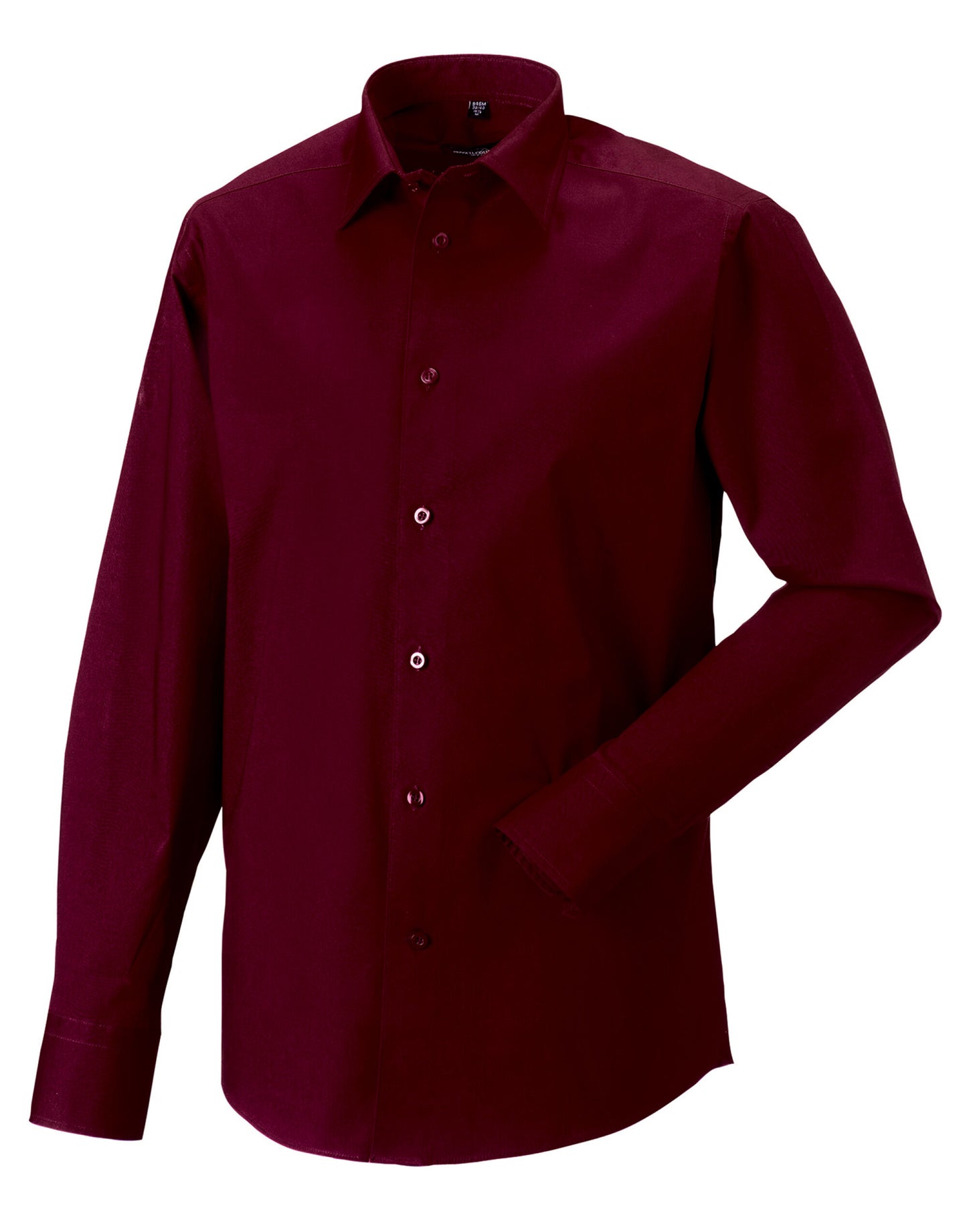 Men's Long Sleeve Fitted Stretch Shirt