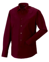 Men's Long Sleeve Fitted Stretch Shirt