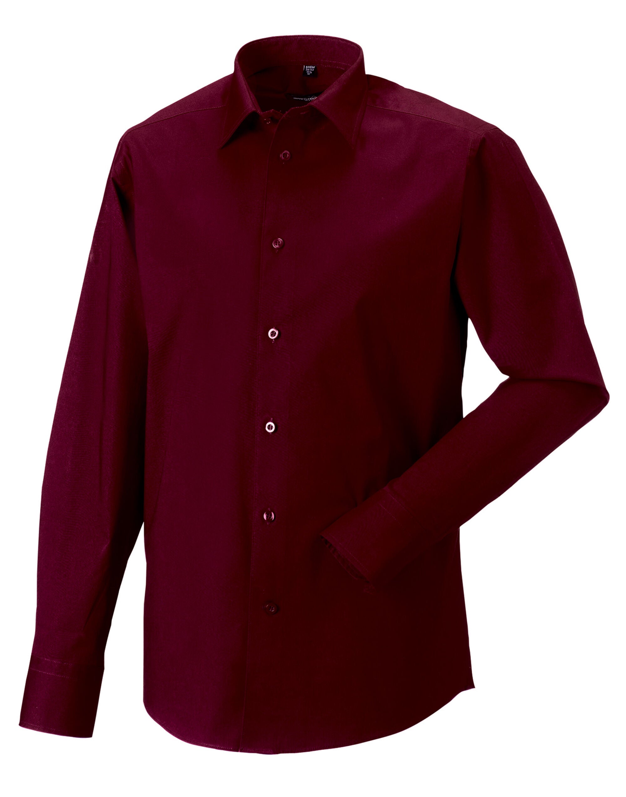 Men's Long Sleeve Fitted Stretch Shirt