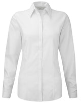 Ladies' Long Sleeve Tailored Herringbone Shirt