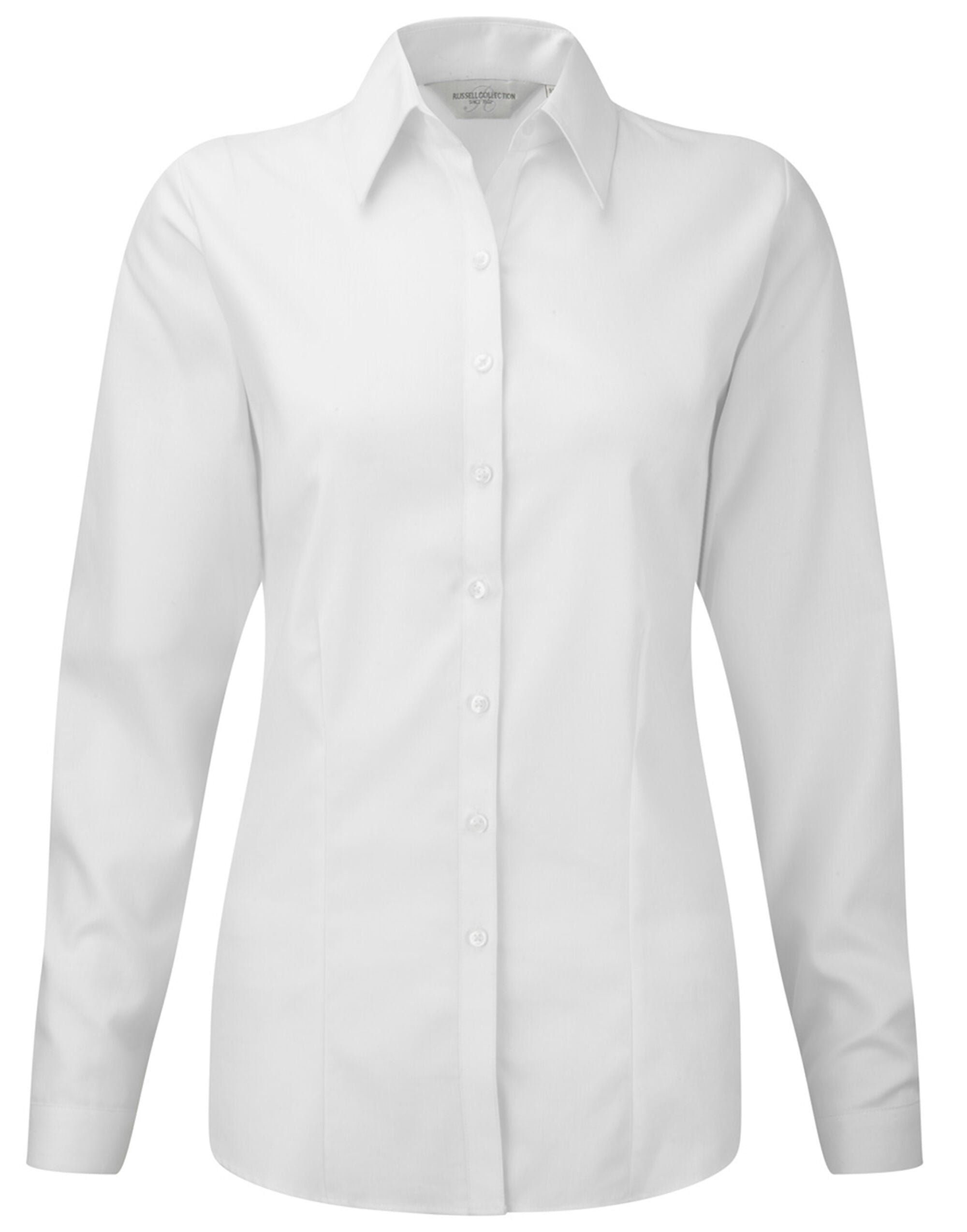 Ladies' Long Sleeve Tailored Herringbone Shirt