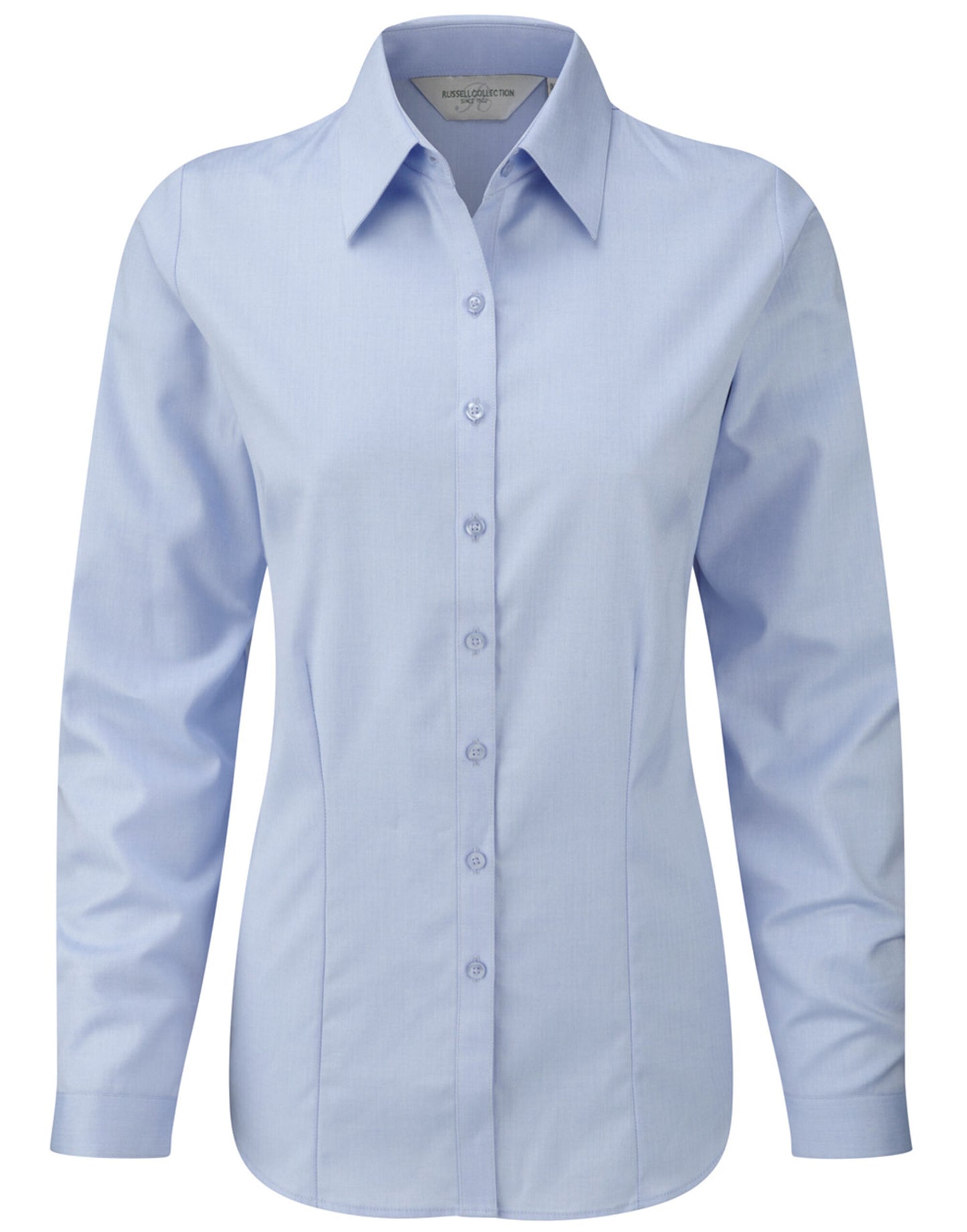 Ladies' Long Sleeve Tailored Herringbone Shirt