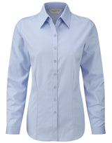 Ladies' Long Sleeve Tailored Herringbone Shirt
