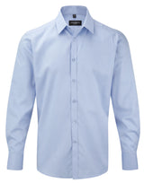 Men's Long Sleeve Tailored Herringbone Shirt