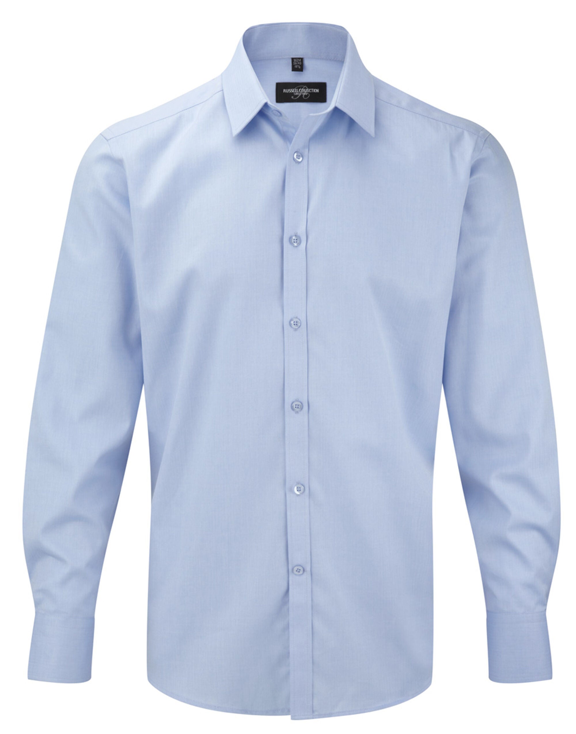Men's Long Sleeve Tailored Herringbone Shirt