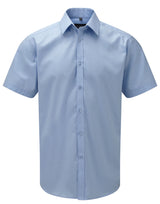 Men's Short Sleeve Tailored Herringbone Shirt
