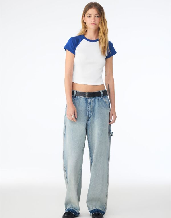 Women's Micro Rib Raglan Baby Tee