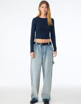 Women's Micro Rib Long Sleeve Tee