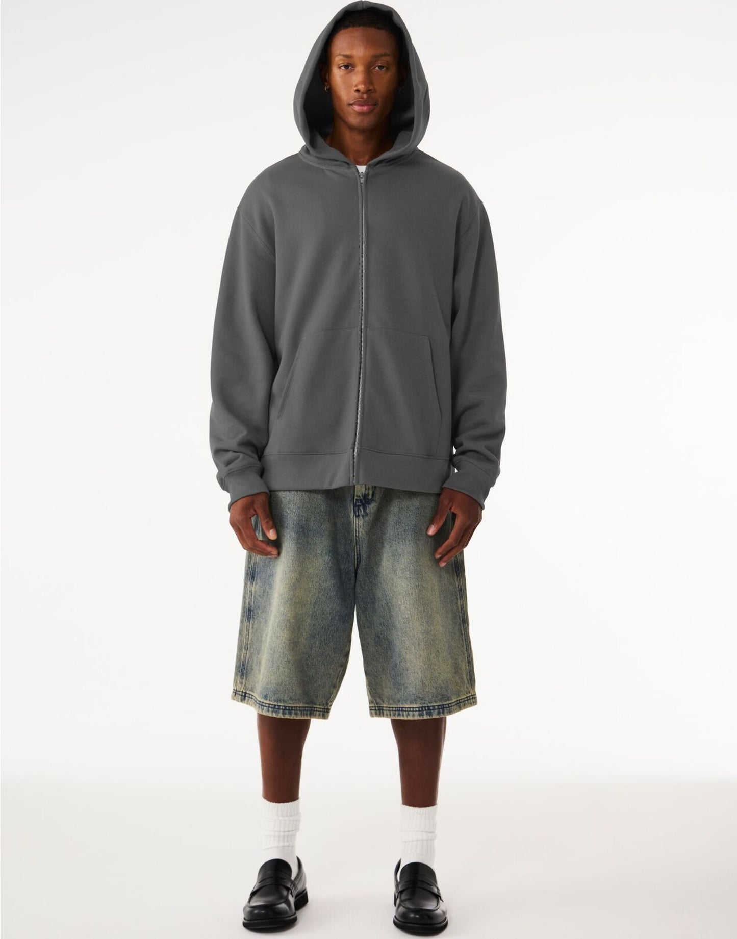Unisex Heavy Full Zip Hoodie