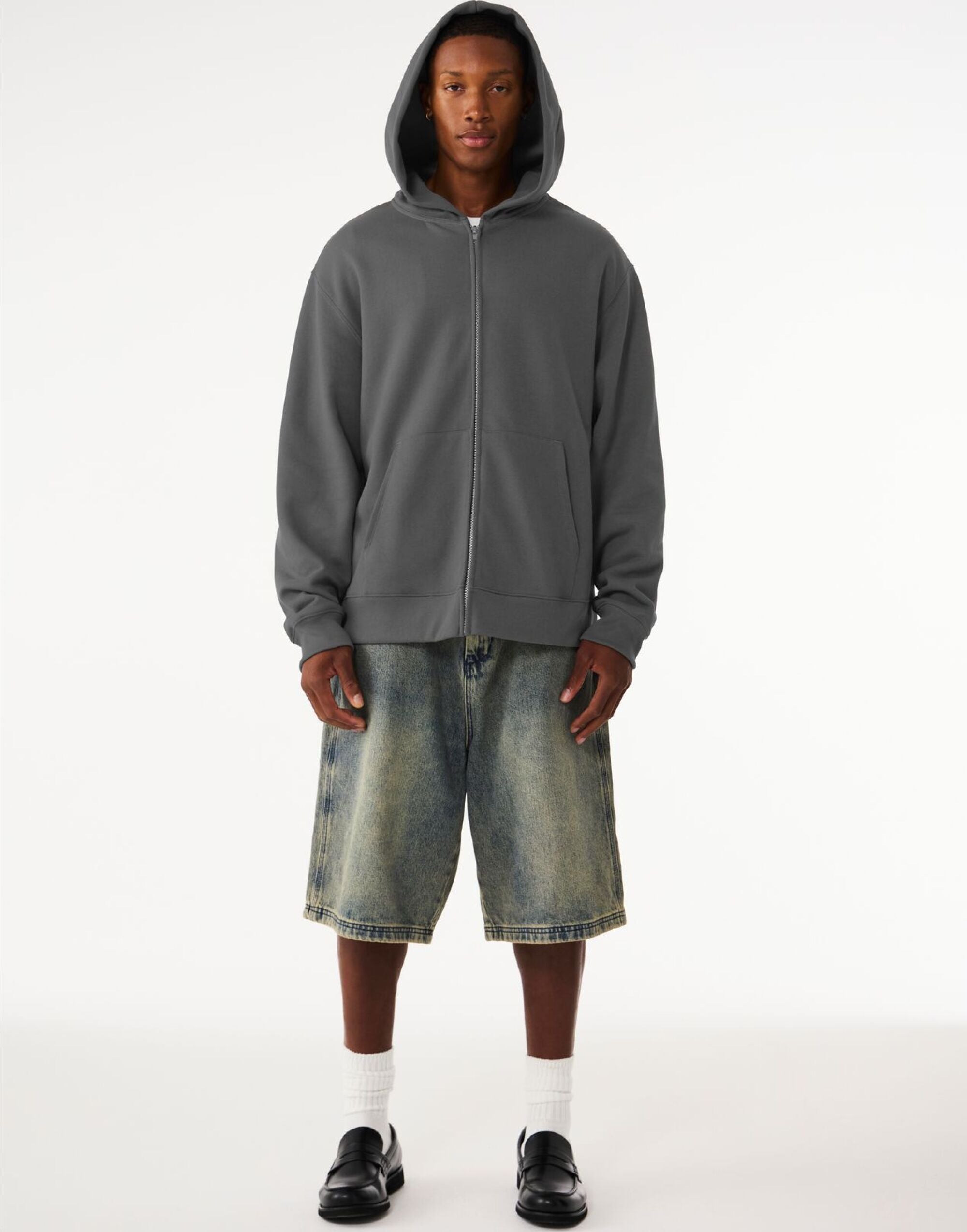 Unisex Heavy Full Zip Hoodie