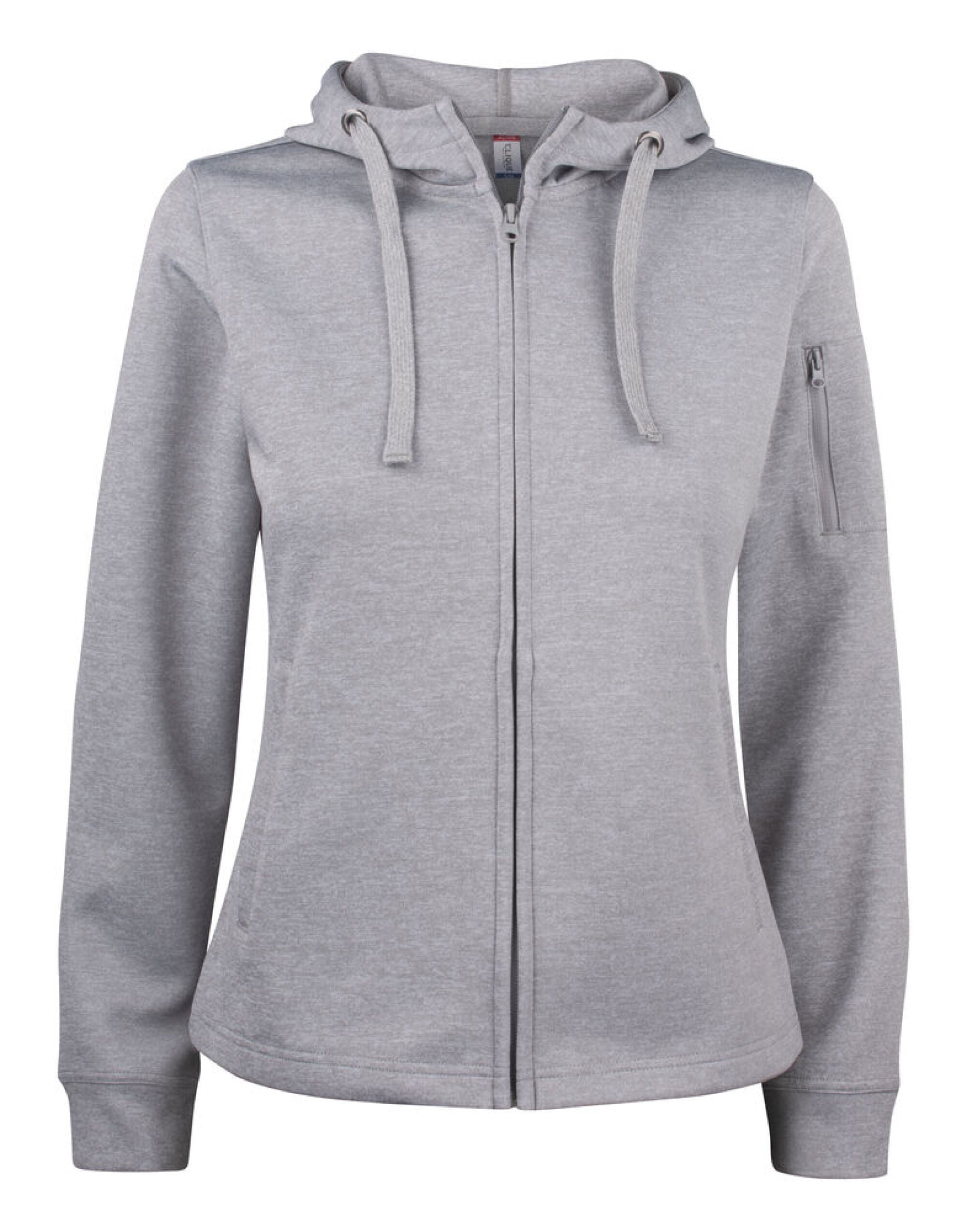 Ladies Basic Active Full Zip Hoody