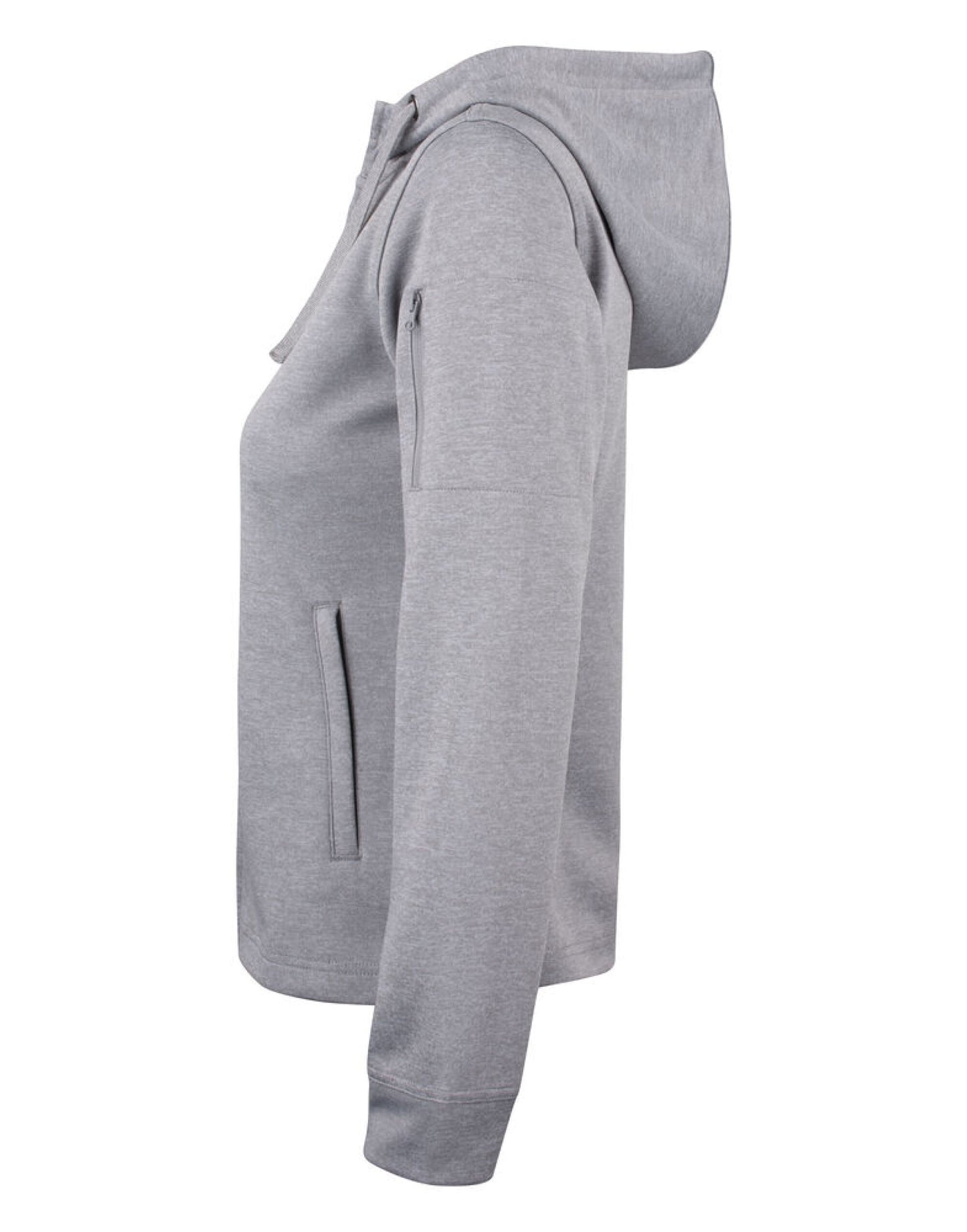 Ladies Basic Active Full Zip Hoody