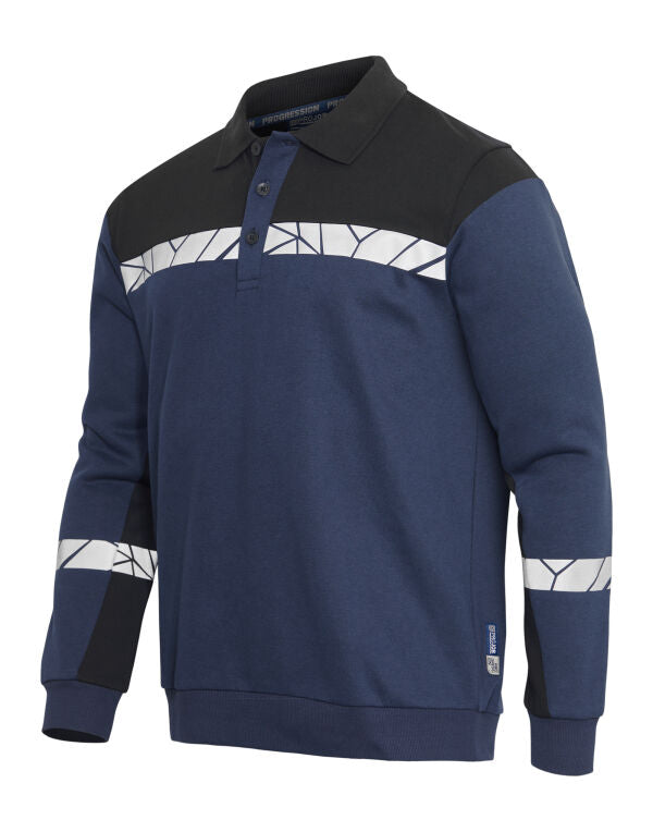 Progression 7100 Long Sleeve Polo Sweatshirt