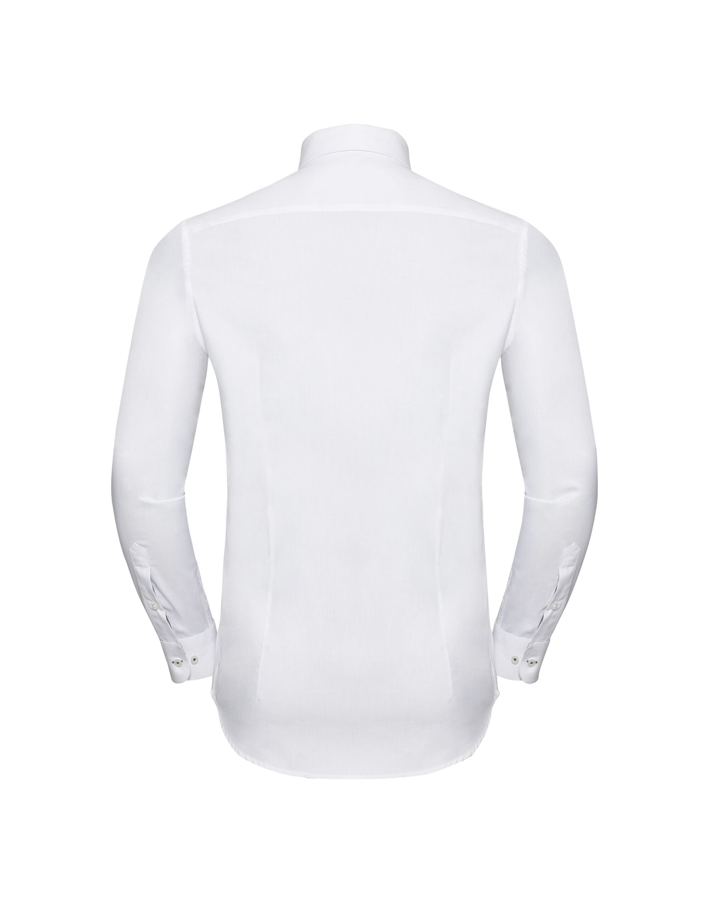 Men's Long Sleeve Tailored Contrast Herringbone Shirt 