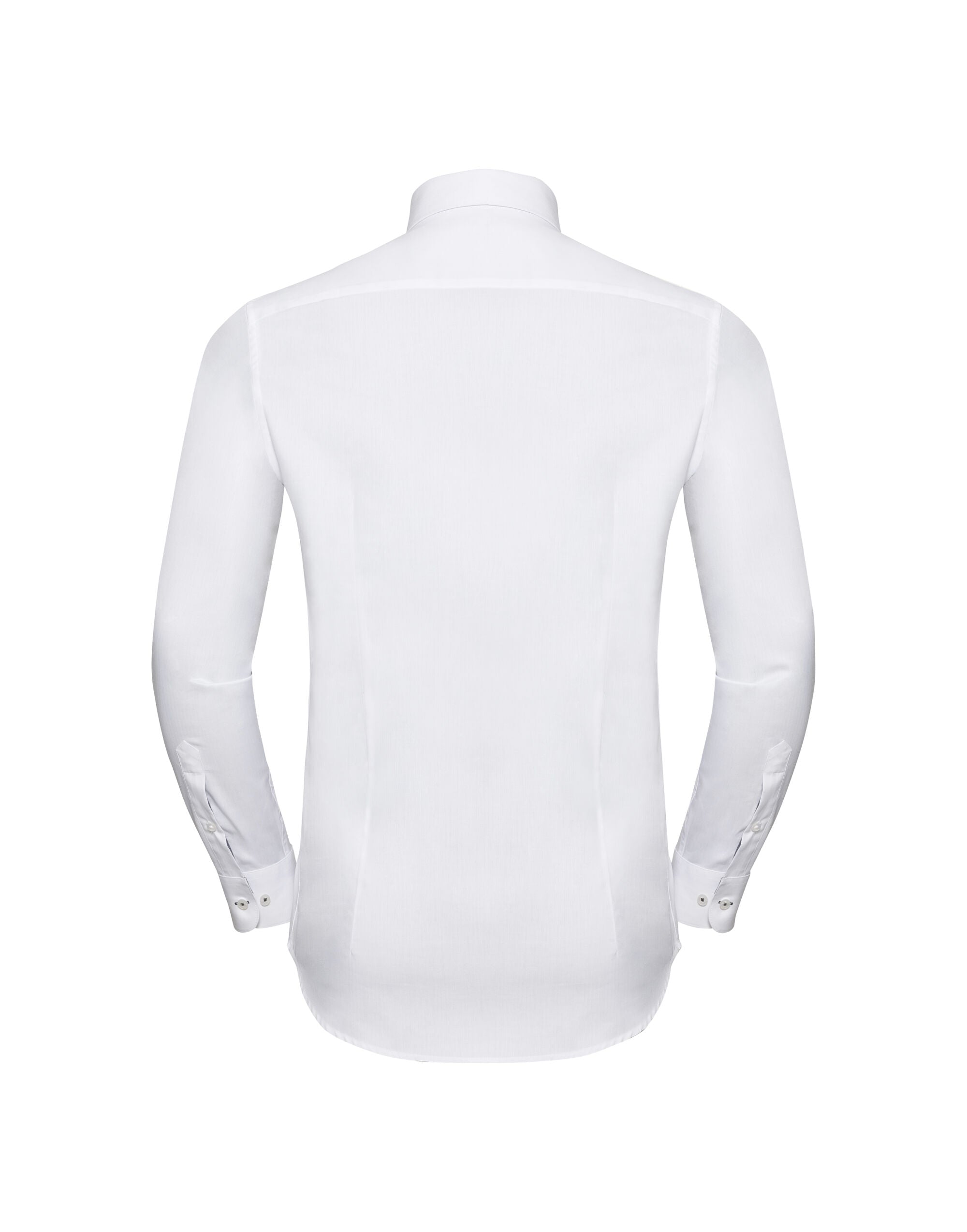 Men's Long Sleeve Tailored Contrast Herringbone Shirt 