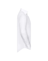 Men's Long Sleeve Tailored Contrast Herringbone Shirt 