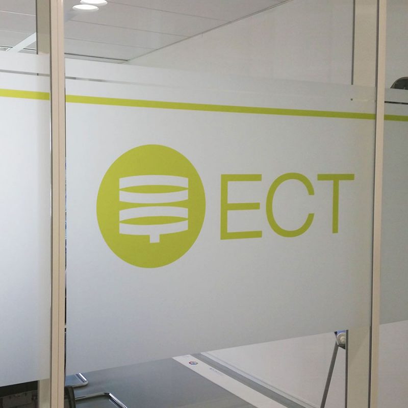 frosted window film 2 with print logo office