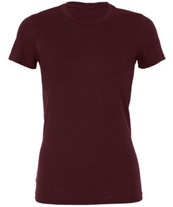 Sheer mini rib crew neck t-shirt