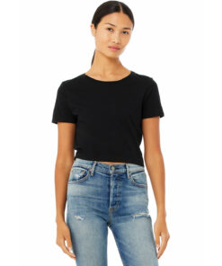 Women's polycotton crop tee