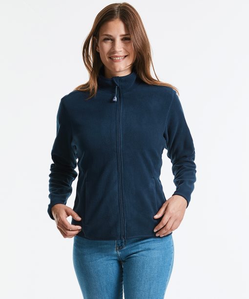 Women's full-zip fitted microfleece