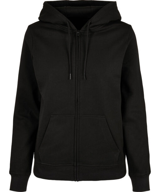 Womens basic zip hoodie