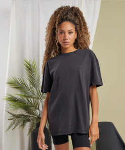 Womens oversized acid wash tee