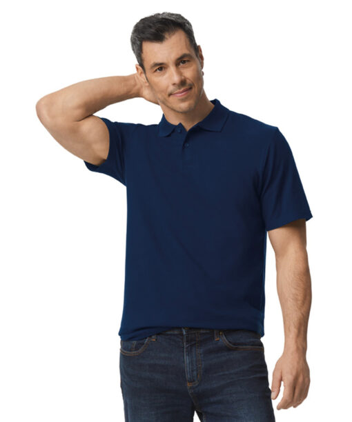 Softstyle adult double piqué polo