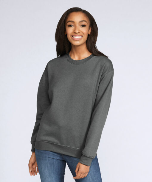 Softstyle midweight fleece adult crew neck