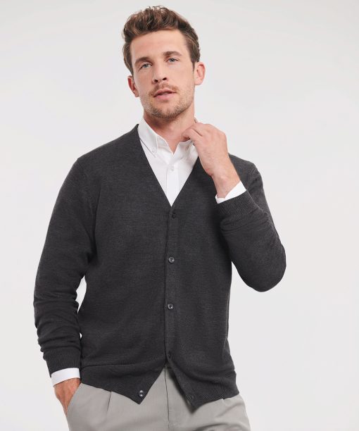 V-neck knitted cardigan