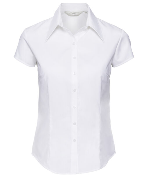 Womens cap sleeve Tencel® fitted shirt