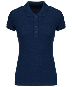 Ladies organic piqué short-sleeved polo shirt