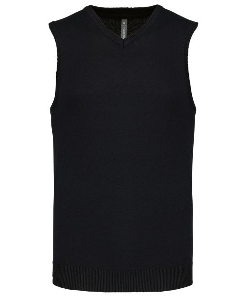 Men's sleeveless V-neck jumper