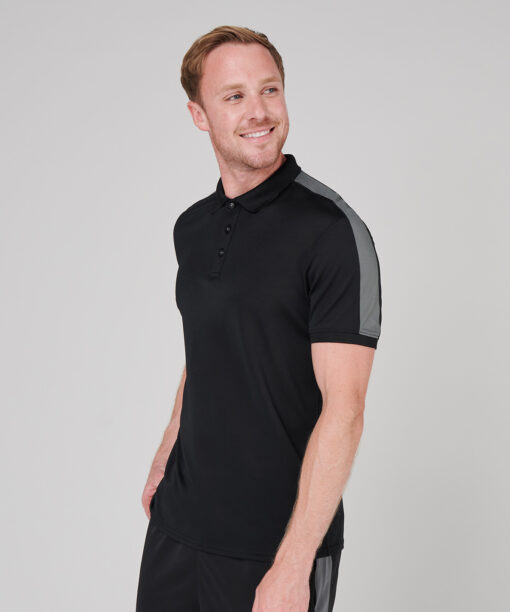 Contrast panel polo