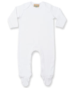 Contrast long sleeve sleepsuit