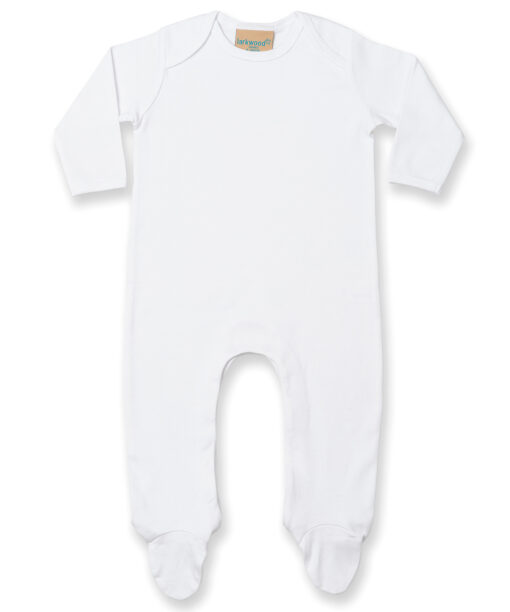 Contrast long sleeve sleepsuit