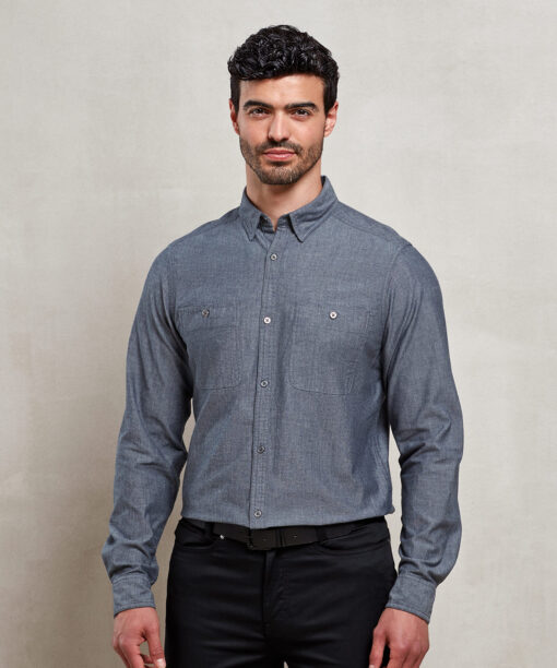 Mens Chambray shirt, organic and Fairtrade certified