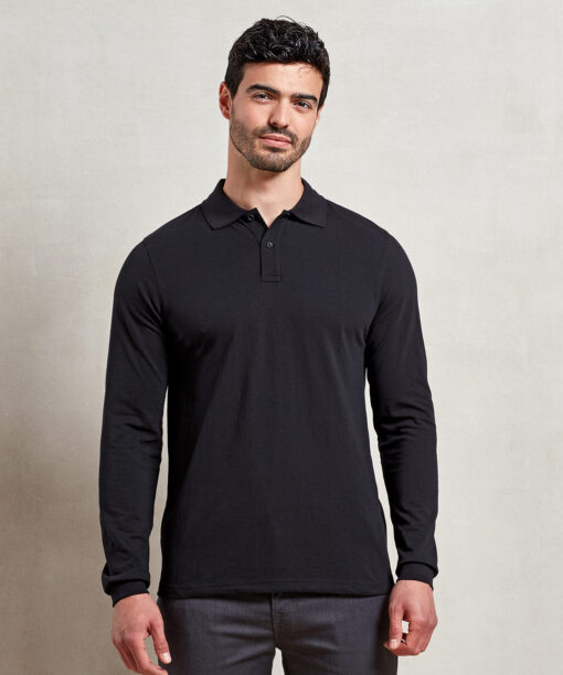 Essential unisex long sleeve workwear polo shirt