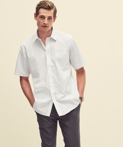 Poplin short sleeve shirt