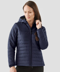 Womens Nautilus quilted hooded jacket